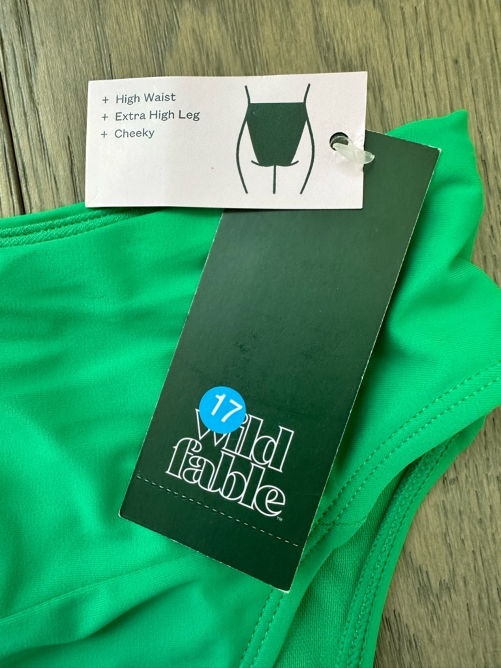 Wild Fable Emerald High-Cut Bikini Bottom - Picture 4 of 5